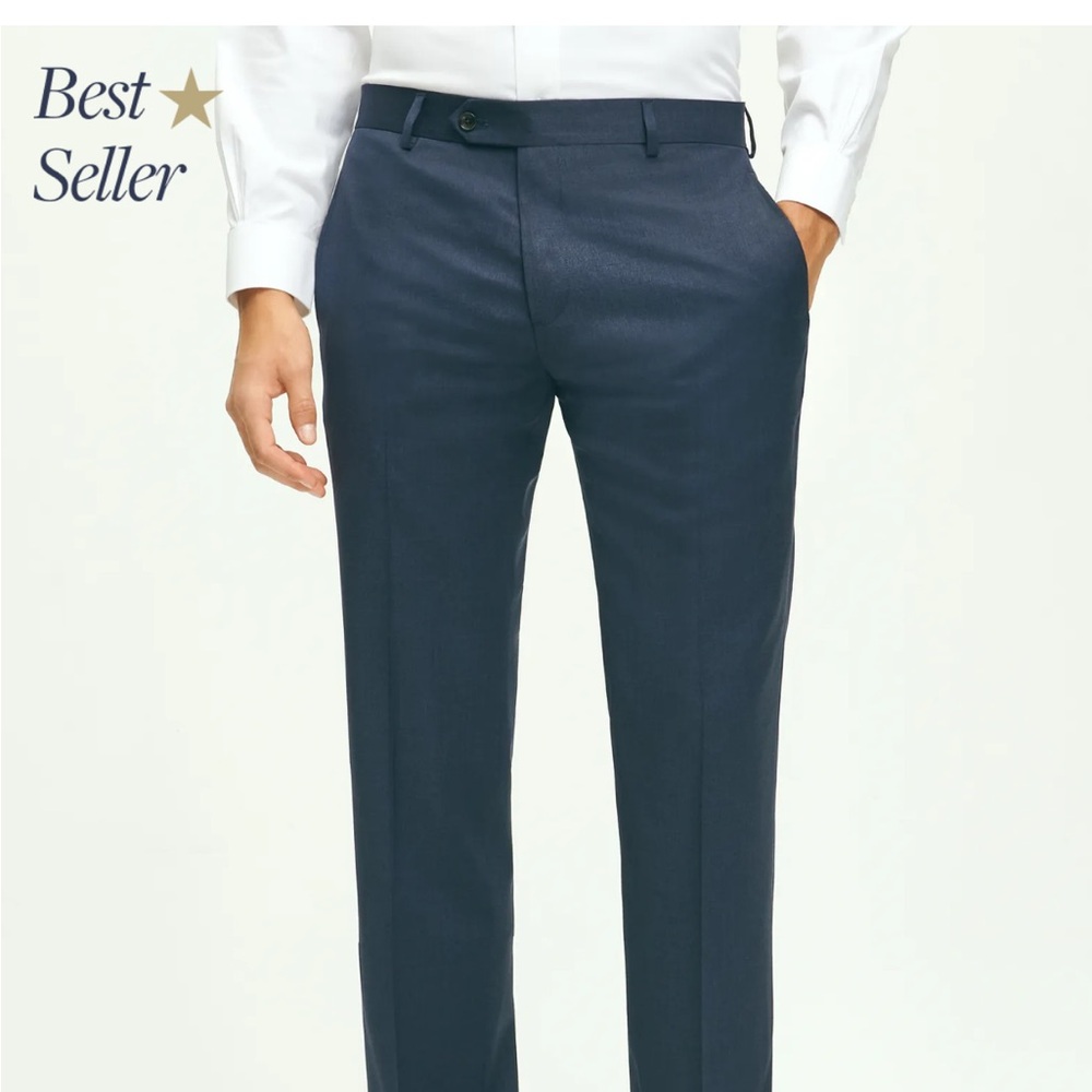 Brooks Brothers Black Dress Pants Straight-Leg
